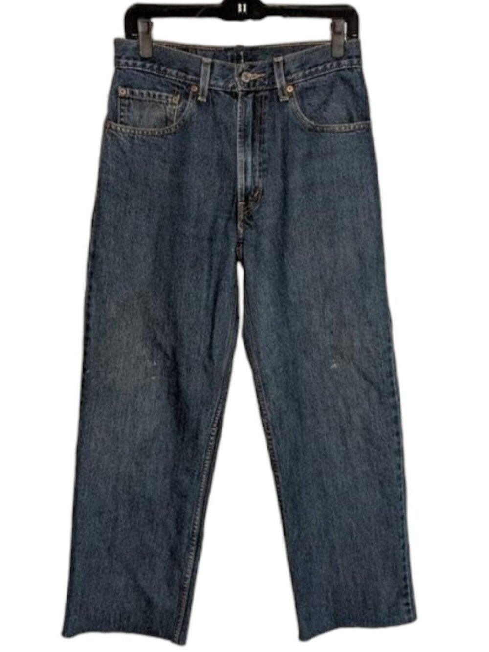 Levi Strauss & Co 550 Dark Stonewash Relaxed Straight Leg Fit Wide Jeans 32x28